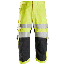  Snickers 6161 ProtecWork, Flame Retardant Hi-Vis Pirate Trouser, Class 2 Only Buy Now at Workwear Nation!