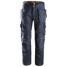  Snickers 6200 AllroundWork, Work Trousers+ Holster Pockets Navy Blue Only Buy Now at Workwear Nation!