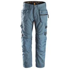  Snickers 6200 AllroundWork, Work Trousers+ Holster Pockets Petrol Blue Only Buy Now at Workwear Nation!