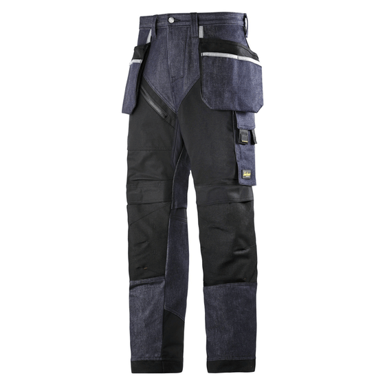 Snickers 6205 RuffWork Denim, Work Trousers Holster Pockets Only Buy Now at Workwear Nation!