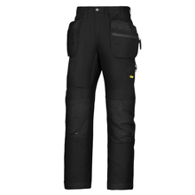  Snickers 6206 LiteWork, 37.5® Work Trousers+ Holster Pockets Black Only Buy Now at Workwear Nation!