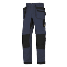  Snickers 6206 LiteWork, 37.5® Work Trousers+ Holster Pockets Navy Blue/Black Only Buy Now at Workwear Nation!