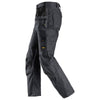 Snickers 6224 AllroundWork, Canvas+ Stretch Work Trousers+ Holster Pockets Steel Grey Only Buy Now at Workwear Nation!