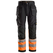  Snickers 6233 AllroundWork Hi-Vis Work Trousers Holster Pockets CL1 Various Colours Only Buy Now at Workwear Nation!
