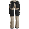 Snickers 6241 AllroundWork, Stretch Work Knee Pad Trousers Holster Pockets Khaki/Black Only Buy Now at Workwear Nation!