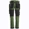 Snickers 6241 AllroundWork, Stretch Work Knee Pad Trousers Holster Pockets Khaki Green Only Buy Now at Workwear Nation!