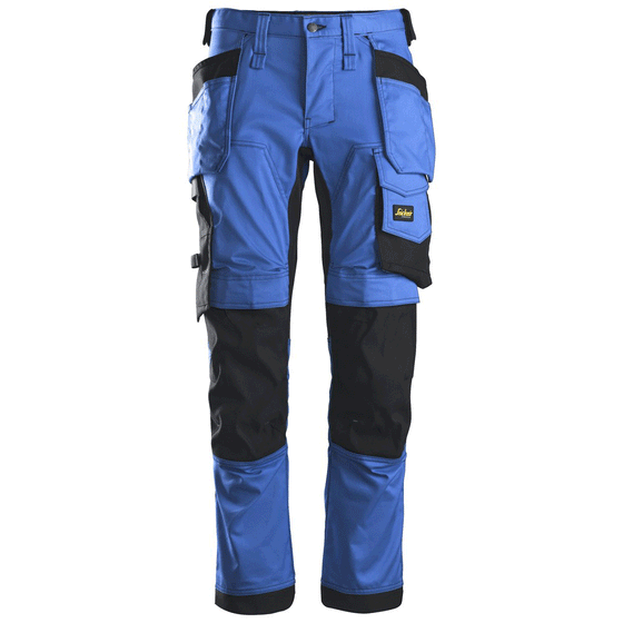 Snickers 6241 AllroundWork, Stretch Work Knee Pad Trousers Holster Pockets True Blue Only Buy Now at Workwear Nation!