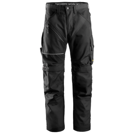Snickers 6303 RuffWork, Work Trousers Black Only Buy Now at Workwear Nation!