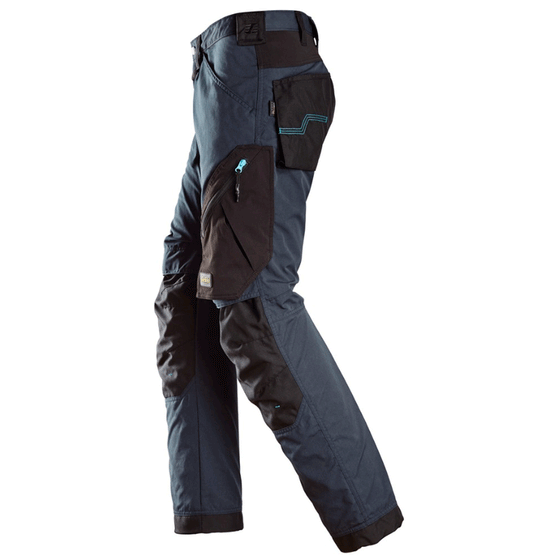 Snickers 6310 LiteWork, 37.5® Kneepad Work Trousers Navy Blue Only Buy Now at Workwear Nation!