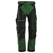  Snickers 6314 RuffWork, Canvas+ Kneepad Work Trousers Forest Green Only Buy Now at Workwear Nation!