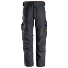  Snickers 6324 AllroundWork, Canvas+ Stretch Work Trousers+ Steel Grey Only Buy Now at Workwear Nation!
