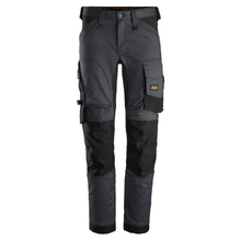  Snickers 6341 AllroundWork Stretch Kneepad Trousers Steel Grey Only Buy Now at Workwear Nation!