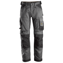  Snickers 6351 AllroundWork, Stretch Loose Fit Work Trousers Steel Grey Only Buy Now at Workwear Nation!