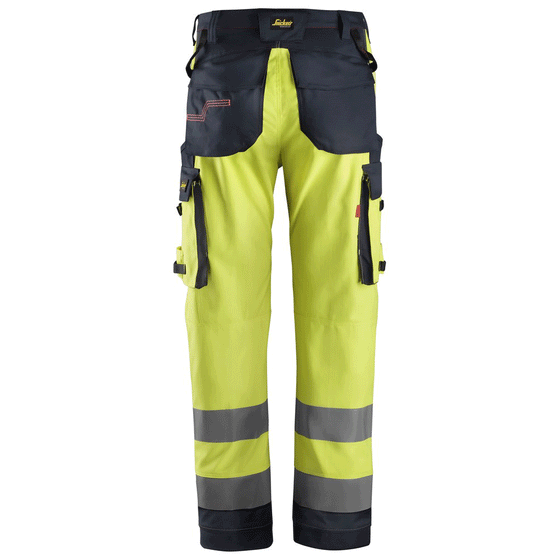 Snickers 6361 ProtecWork, Flame Retardant Arc Protection Hi-Vis Work Trousers, Class 2 Only Buy Now at Workwear Nation!