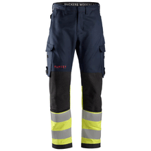  Snickers 6363 ProtecWork, Anti-Static Flame Retardant Hi-Vis Trousers, Class 1 Only Buy Now at Workwear Nation!