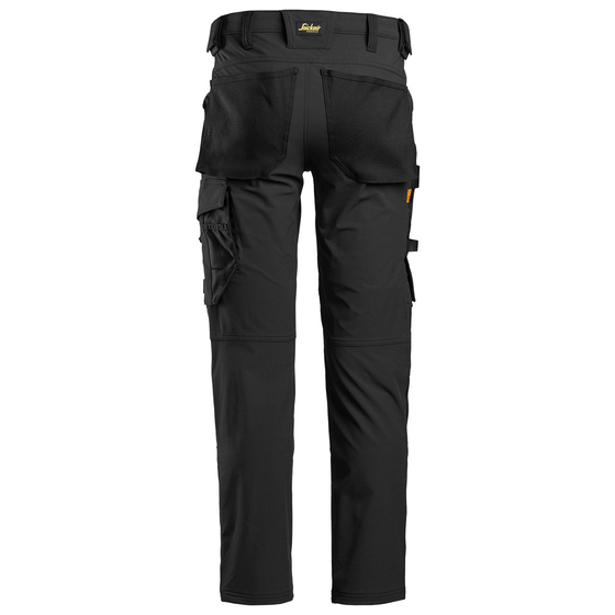 Snickers 6371 AllroundWork, Full Stretch Kneepad Trouser Black Only Buy Now at Workwear Nation!