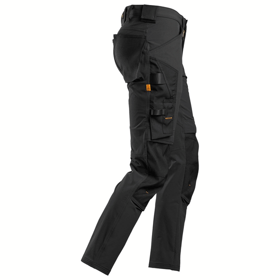 Snickers 6371 AllroundWork, Full Stretch Kneepad Trouser Black Only Buy Now at Workwear Nation!