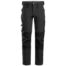  Snickers 6371 AllroundWork, Full Stretch Kneepad Trouser Black Only Buy Now at Workwear Nation!