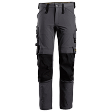  Snickers 6371 AllroundWork, Full Stretch Kneepad Trouser Steel Grey Only Buy Now at Workwear Nation!