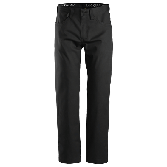 Snickers 6400 Service Chinos Black Only Buy Now at Workwear Nation!