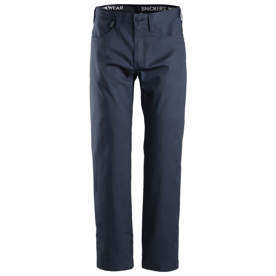 Snickers 6400 Service Chinos Navy Blue Only Buy Now at Workwear Nation!