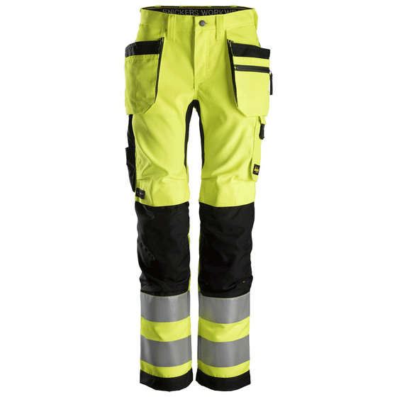 Snickers 6730 AllroundWork Womens Hi-Vis Trousers CL2 Various Colours Only Buy Now at Workwear Nation!
