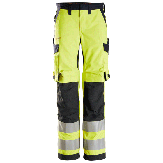 Snickers 6760 ProtecWork, Flame Retardant Womens Hi-Vis Trouser, Class 2 Only Buy Now at Workwear Nation!