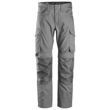  Snickers 6801 Service Trousers + Knee Pockets Grey Only Buy Now at Workwear Nation!