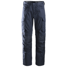 Snickers 6801 Service Trousers + Knee Pockets Navy Blue Only Buy Now at Workwear Nation!
