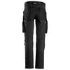 Snickers 6803 AllroundWork, Stretch Trousers without Knee Pockets Black Only Buy Now at Workwear Nation!