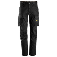  Snickers 6803 AllroundWork, Stretch Trousers without Knee Pockets Black Only Buy Now at Workwear Nation!