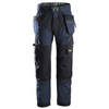 Snickers 6902 FlexiWork, pantalon de travail avec poche holster pour genouillères, bleu marine Achetez maintenant chez Workwear Nation !