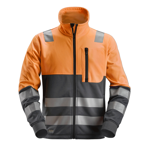 Snickers 8035 AllroundWork, Hi-Vis FZ Jacket CL2 Various Colours Only Buy Now at Workwear Nation!