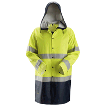  Snickers 8261 ProtecWork, Flame Retardant PU Hi-Vis Rain Jacket, Class 3 Only Buy Now at Workwear Nation!