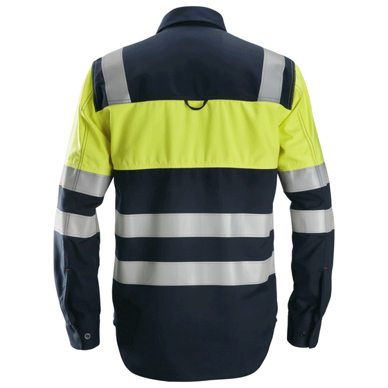 Snickers 8563 ProtecWork, Flame Retardant Arc Protection Hi-Vis Shirt, Class 1 Only Buy Now at Workwear Nation!